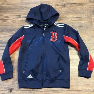 Adidas Boston Red Sox full zip jacket with hood